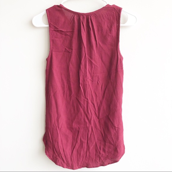 Madewell | Memory Keyhole Gauze Tank Top - Picture 2 of 6